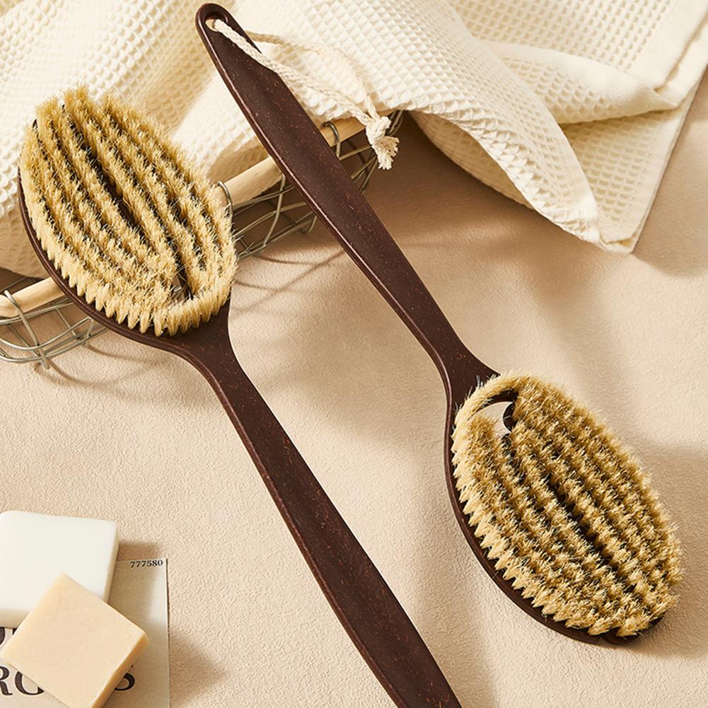 Dry Brush Body - Long Handle Back Scrubber for Shower