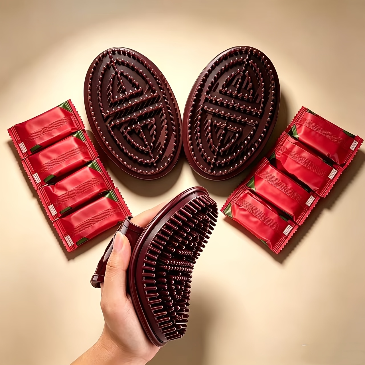 1 Set  Massage Brush Set - Mer - đánh giá và giá Dry Brush Body